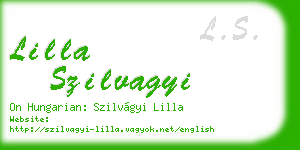 lilla szilvagyi business card